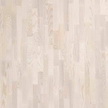 Ясень Living Белый Матовый Лак 3-полосный - Паркетная доска Поларвуд (Polarwood). Финляндия. (3-полосная 14 мм)