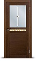 Двери Матадор Орех люкс, модель «Орфей 1 стекло» 